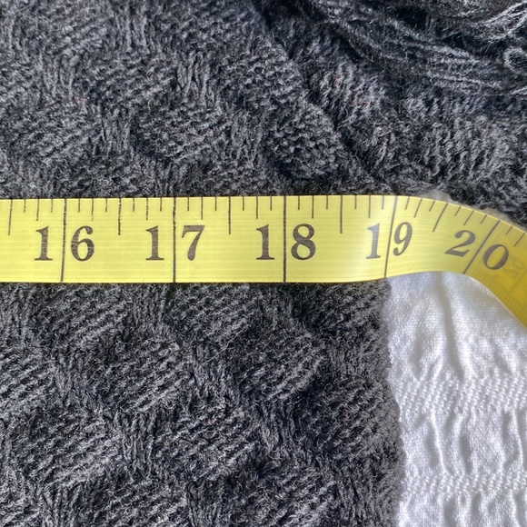 Niccolai long sleeved black sweater w  crew neck and fringe on sleeves. Med. NWT - Picture 6 of 10